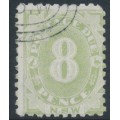 AUSTRALIA / NSW - 1891 8d green Postage Due, perf. 10:10, CTO – SG # D7