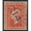 AUSTRALIA / NSW - 1856 1d orange-red Diadem - Toowoomba, Queensland cancel – SG # 109