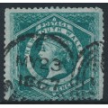 AUSTRALIA / NSW - 1863 5d bluish green Diadem, perf. 13:13, ‘5’ watermark, used – SG # 160