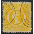 AUSTRALIA / NSW - 1883 8d yellow Diadem, perf. 10:10, crown NSW watermark, used – SG # 236