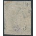 AUSTRALIA / VIC - 1857 1d yellow-green Emblems, imperf., large star watermark, used – SG # 41