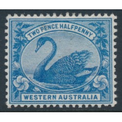 AUSTRALIA / WA - 1901 2½d blue Swan, W crown A watermark, MH – SG # 114