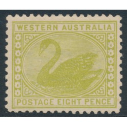 AUSTRALIA / WA - 1912 8d apple-green Swan, perf. 12½, sideways crown A watermark, MH – SG # 144