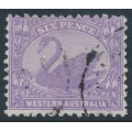 AUSTRALIA / WA - 1912 6d bright violet Swan, perf. 11½:12, crown A watermark, used – SG # 168