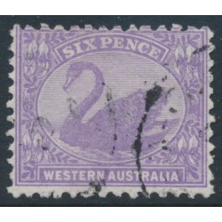 AUSTRALIA / WA - 1912 6d bright violet Swan, perf. 11½:12, crown A watermark, used – SG # 168