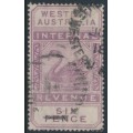 AUSTRALIA / WA - 1893 6d purple Internal Revenue, crown CA watermark, used – SG # F14