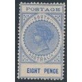 AUSTRALIA / SA - 1904 8d ultramarine Long Tom, thin POSTAGE, MH – SG # 272