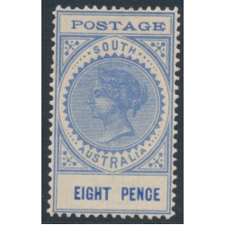 AUSTRALIA / SA - 1904 8d ultramarine Long Tom, thin POSTAGE, MH – SG # 272