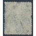 AUSTRALIA / QLD - 1860 6d green QV Chalon, perf. 15:15, large star watermark, used – SG # 6