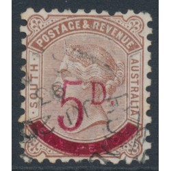 AUSTRALIA / SA - 1891 5d on 6d pale brown QV, perf. 10:10, used – SG # 230