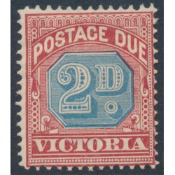 AUSTRALIA / VIC - 1893 2d dull blue/brownish red Postage Due, MH – SG # D3a