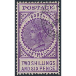 AUSTRALIA / SA - 1905 2/6 violet Long Tom, thick POSTAGE, crown SA wmk, used – SG # 289