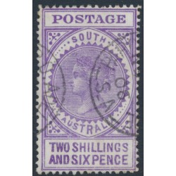 AUSTRALIA / SA - 1906 2/6 dull violet Long Tom, thick POSTAGE, crown SA wmk, used – SG # 289a