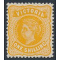 AUSTRALIA / VIC - 1913 1/- orange QV, crown A watermark, perf. 12½:12 on thin paper, MH – SG # 425c