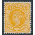 AUSTRALIA / VIC - 1913 1/- orange QV, crown A watermark, thin paper, MH – SG # 425c