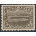AUSTRALIA / TAS - 1909 3d brown Spring River, perf. 12½, A crown watermark, MH – SG # 253