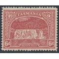 AUSTRALIA / TAS - 1910 6d carmine-lake Dilston Falls, perf. 12½, crown A watermark, MNH – SG # 254