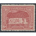 AUSTRALIA / TAS - 1910 6d carmine-lake Dilston Falls, perf. 12½, crown A watermark, MNH – SG # 254