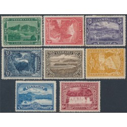 AUSTRALIA / TAS - 1900 ½d to 6d Pictorials set of 8, TAS watermark, MH – SG # 229-236