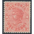 AUSTRALIA / VIC - 1902 1d pale rose-red QV, die III, perf. 12½, V crown watermark, MNH – SG # 385c
