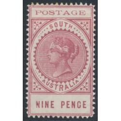 AUSTRALIA / SA - 1902 9d reddish pink Long Tom, thin POSTAGE, MH – SG # 273