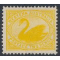 AUSTRALIA / WA - 1903 2d yellow Swan, perf. 12½, V crown watermark, MH – SG # 118