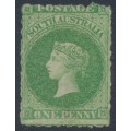 AUSTRALIA / SA - 1861 1d dull blue-green QV, large star watermark, rouletted, MNG – SG # 20