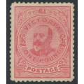 AUSTRALIA / VIC - 1905 £1 rose KEVII, perf. 11, sideways V crown watermark, MH – SG # 407