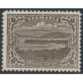 AUSTRALIA / TAS - 1909 3d brown Spring River, perf. 11, A crown watermark, MH – SG # 253b