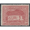 AUSTRALIA / TAS - 1911 6d dull carmine-red Dilston Falls, perf. 12½, A crown watermark, MH – SG # 254ca