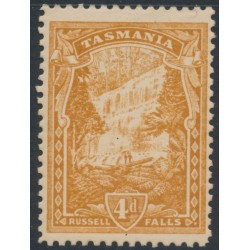 AUSTRALIA / TAS - 1911 4d brown-ochre Russell Falls, perf. 11, crown A watermark, MH – SG # 247c