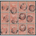 AUSTRALIA / TAS - 1902 1d Mt. Wellington, Volcano flaw in block of 12, used – ACSC # T12Ada