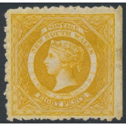 AUSTRALIA / NSW - 1883 8d yellow Diadem, perf. 10:10, MH – SG # 236