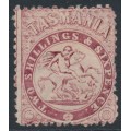 AUSTRALIA / TAS - 1888 2/6 carmine St. George postal fiscal, perf. 12, MH – SG # F30