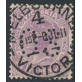 AUSTRALIA / VIC - 1910 2d pale mauve QV, perf. 11¾:12¼, perf. OS, used – SG # 455