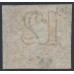 AUSTRALIA / NSW - 1854 1/- brownish red Diadem, imperforate, '12' watermark, used – SG # 101