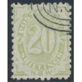 AUSTRALIA / NSW - 1891 20/- green Postage Due, perf. 10:10, CTO – SG # D10