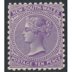AUSTRALIA / NSW - 1905 10d violet QV, perf. 11:11, crown A watermark, MH – SG # 346b