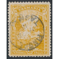 AUSTRALIA / TAS - 1912 4d orange-yellow Russell Falls, perf. 11, crown A watermark, used – SG # 247da