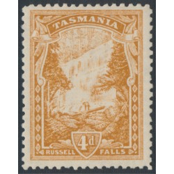AUSTRALIA / TAS - 1911 4d brown-ochre Russell Falls, perf. 11, crown A watermark, MH – SG # 247c