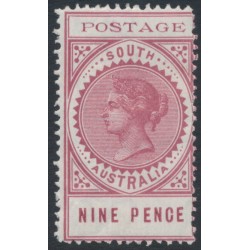 AUSTRALIA / SA - 1902 9d reddish pink Long Tom, thin POSTAGE, MH – SG # 273