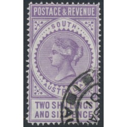 AUSTRALIA / SA - 1892 2/6 violet Long Tom, POSTAGE & REVENUE, perf. 11½, CTO – SG # 195a