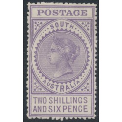 AUSTRALIA / SA - 1910 2/6 violet Long Tom, thick POSTAGE, crown A wmk, MH – SG # 304a
