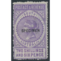 AUSTRALIA / SA - 1892 2/6 violet Long Tom overprinted SPECIMEN, MH – SG # 195as