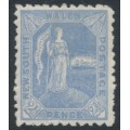 AUSTRALIA / NSW - 1890 2½d ultramarine Figure of Australia, perf. 11:12, MH – SG # 265