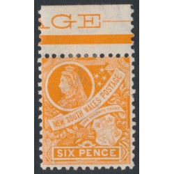 AUSTRALIA / NSW - 1905 6d orange Colony Arms, perf. 12:11½, crown A watermark, MH – SG # 342