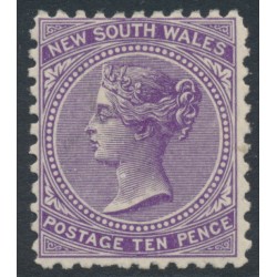 AUSTRALIA / NSW - 1905 10d violet QV, perf. 11:11, inverted crown A watermark, MH – SG # 346b