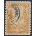 AUSTRALIA / TAS - 1911 4d brown-ochre Russell Falls, perf. 11, crown A watermark, used – SG # 247c