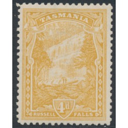AUSTRALIA / TAS - 1912 4d orange-yellow Russell Falls, perf. 11, crown A watermark, MH – SG # 247da