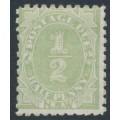 AUSTRALIA / NSW - 1892 ½d green Postage Due, perf. 10:10, MH – SG # D1